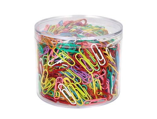 Clips n. 2, 28 mm caixa 1000 unidades - cores sortidas , Csp , 19364 , 8423473193642